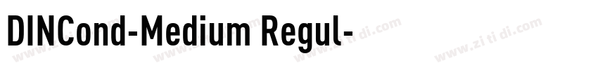 DINCond-Medium Regul字体转换